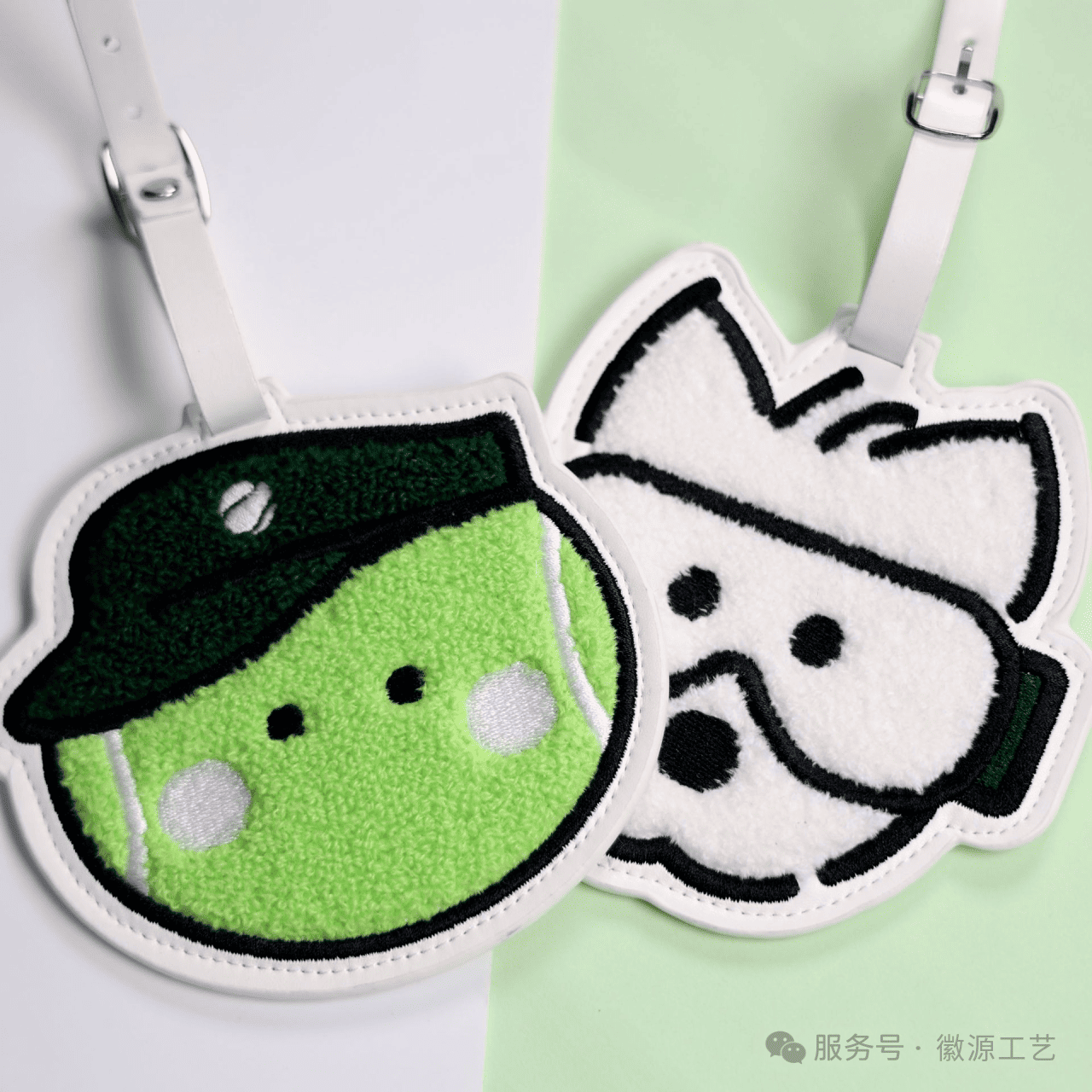 今年被问爆的钥匙扣定制产品!毛巾绣PU皮必须榜上有名